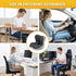 Memory Foam Seat Cushion for Office Chair - Sciatica Pain Relief Coccyx Cushion for Tailbone Pain - Orthopedic Gel Seat Cushion for Car & Desk - Non-Slip Bottom with Breathable Cover - Black - Size 38cm*38.5cm*33cm