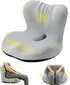 Memory Foam Seat Cushion for Office Chair - Sciatica Pain Relief Coccyx Cushion for Tailbone Pain - Orthopedic Gel Seat Cushion for Car & Desk - Non-Slip Bottom with Breathable Cover - Light Gray - Size 38cm*38.5cm*33cm