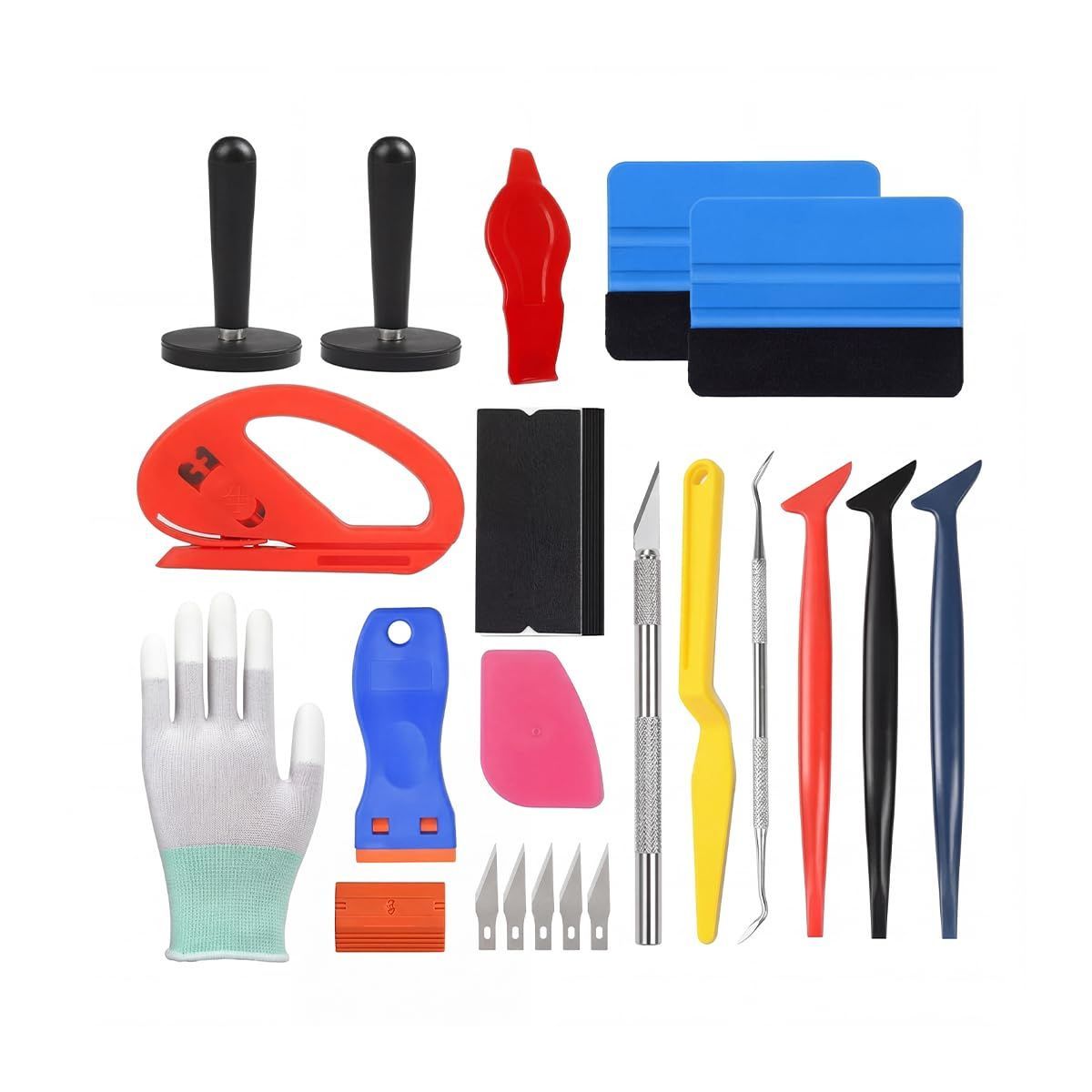 35PCS Car Window Tint Tool Kit Squeegee Knife Vinyl Wrap Installation Set