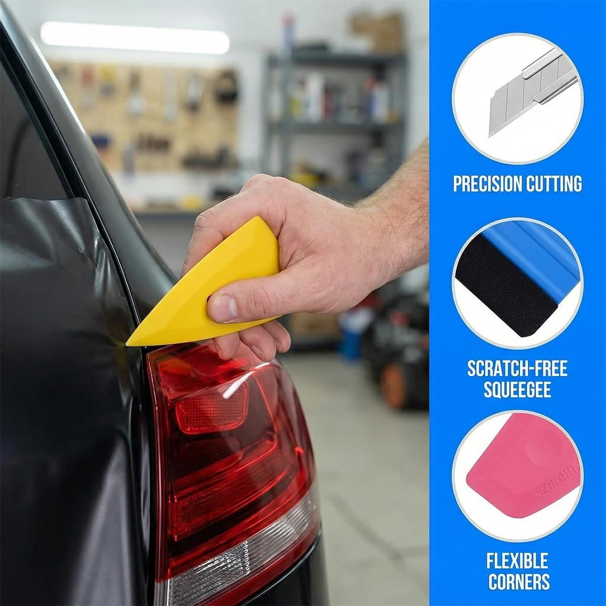 35PCS Car Window Tint Tool Kit Squeegee Knife Vinyl Wrap Installation Set