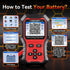 KW371 6V/12V/24V Battery Tester & 4/5Pin Relay Tester 2 in 1 battery tester automotive with cranking & charging load test, 4/5-pin relay tester, CCA 10-2000, No batteries required.