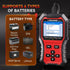 KW371 6V/12V/24V Battery Tester & 4/5Pin Relay Tester 2 in 1 battery tester automotive with cranking & charging load test, 4/5-pin relay tester, CCA 10-2000, No batteries required.