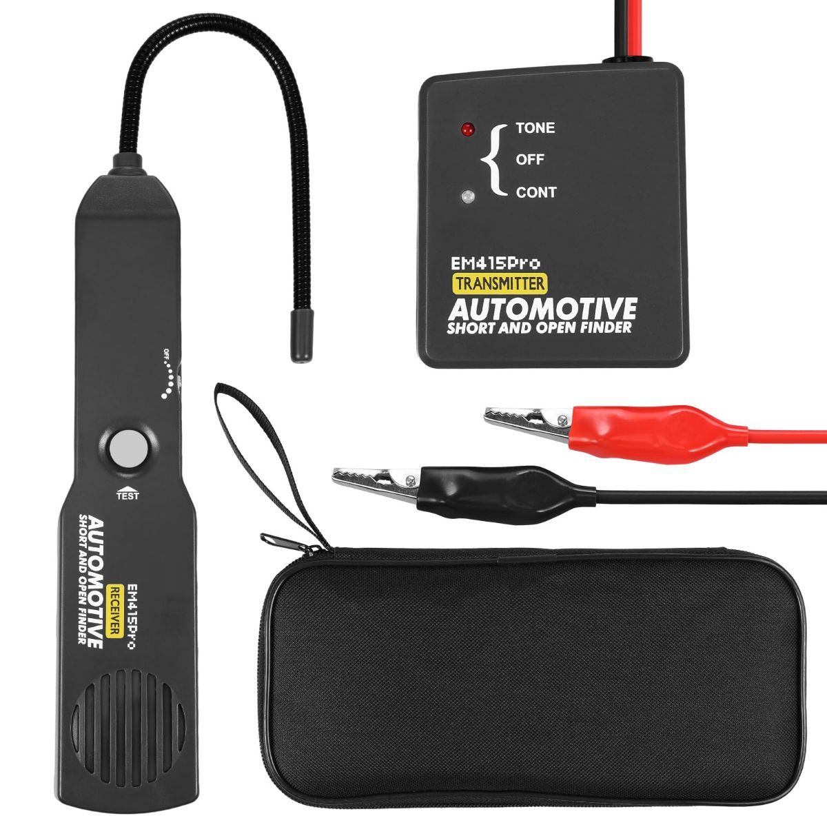 Electrical Short Open Finder for Em415pro, Professional Wire Break Finder, Automotive Circuit Tester, Cable Fault Locator, DC 6-42V Adjustable Circuit Breaker Finder Tool for Cars Trucks