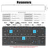Foldable Bluetooth Keyboard with Magnetic Stand,Aluminum Alloy Mini Quiet Folding Portable Lightweight Travel Rechargeable Pocket for Tablet,iPad, Phones - White - Size 20.25*8.92cm
