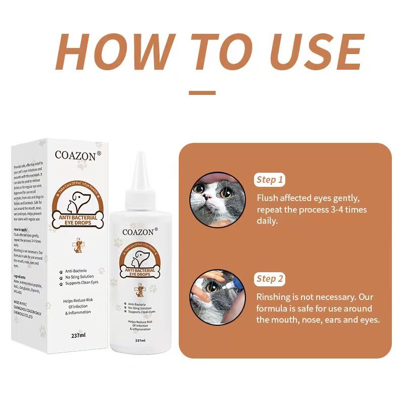 pet products Pet products COAZON, Eye Stain Remover for Dogs and Cats, Dry Eyes, Keratitis ,Conjunctivitis,One's Eyes Become Bloodshot,Redness And Itching, Increased Secretion