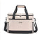 Beige Insulated Picnic Cooler Bag: Portable Waterproof Ice Bag for Outdoor Camping, Picnics & Home Use（17L）