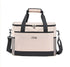 Beige Insulated Picnic Cooler Bag: Portable Waterproof Ice Bag for Outdoor Camping, Picnics & Home Use（17L）