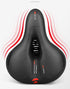 Bike Saddle with Rechargeable Taillight: 21×25×11cm Silicone Seat, 700g, Wrench Included for Aussie Cyclists