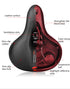 Bike Saddle with Rechargeable Taillight: 21×25×11cm Silicone Seat, 700g, Wrench Included for Aussie Cyclists