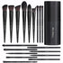 Black Professional Makeup Brush Set (18-Piece): Cruelty-Free, Versatile for Foundation, Blush & Eyeshadow, Ideal for Aussies