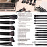Black Professional Makeup Brush Set (18-Piece): Cruelty-Free, Versatile for Foundation, Blush & Eyeshadow, Ideal for Aussies