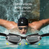 Black Swim Goggles Set with Cap, Nose Clip, Earplugs & Case: Anti-Fog UV Protection for Men & Women