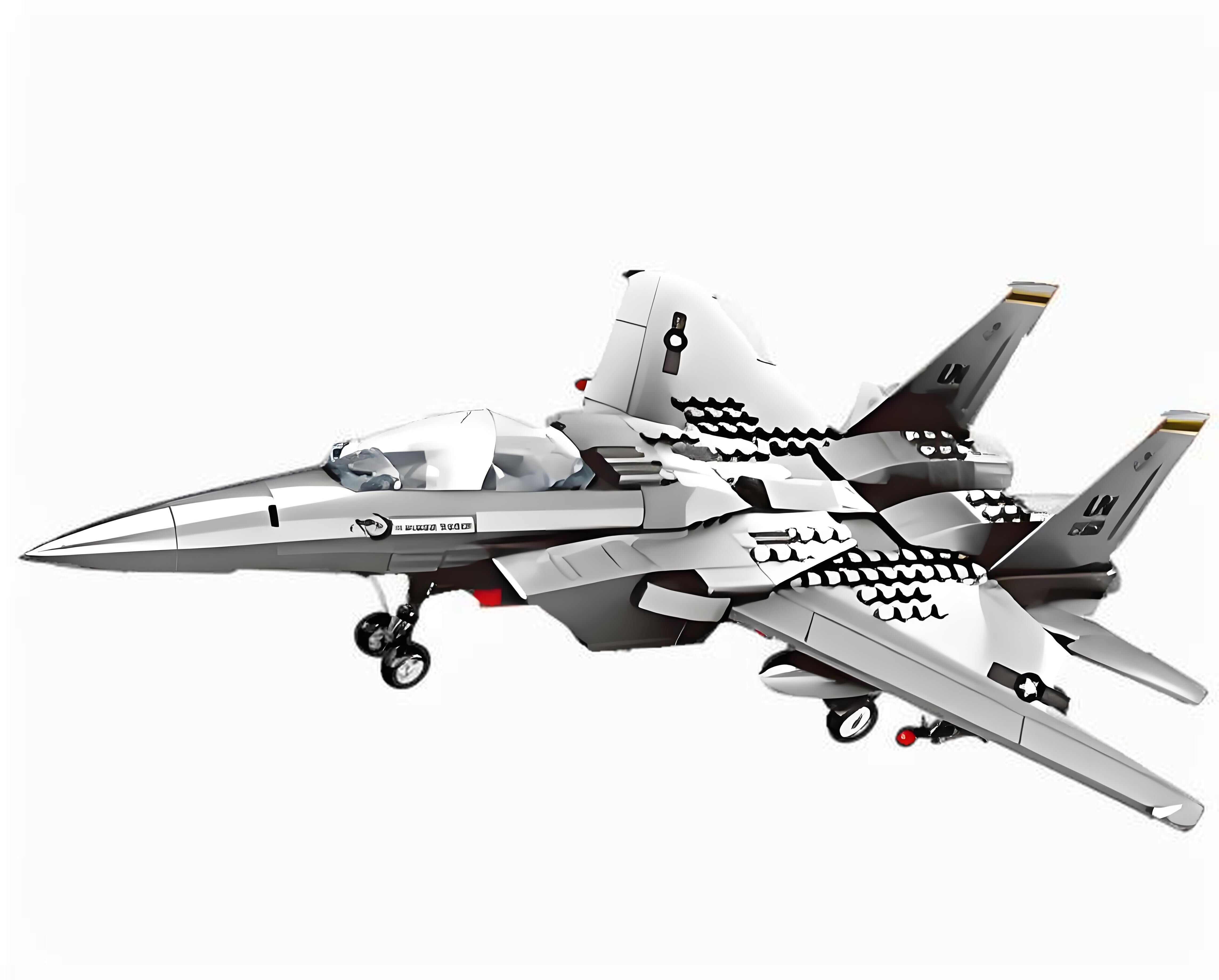 F-15 Eagle Fighter Jet Building Blocks Set, 223 Pieces Military Aircraft Model Kit for Kids & Enthusiasts（F15 fighter）