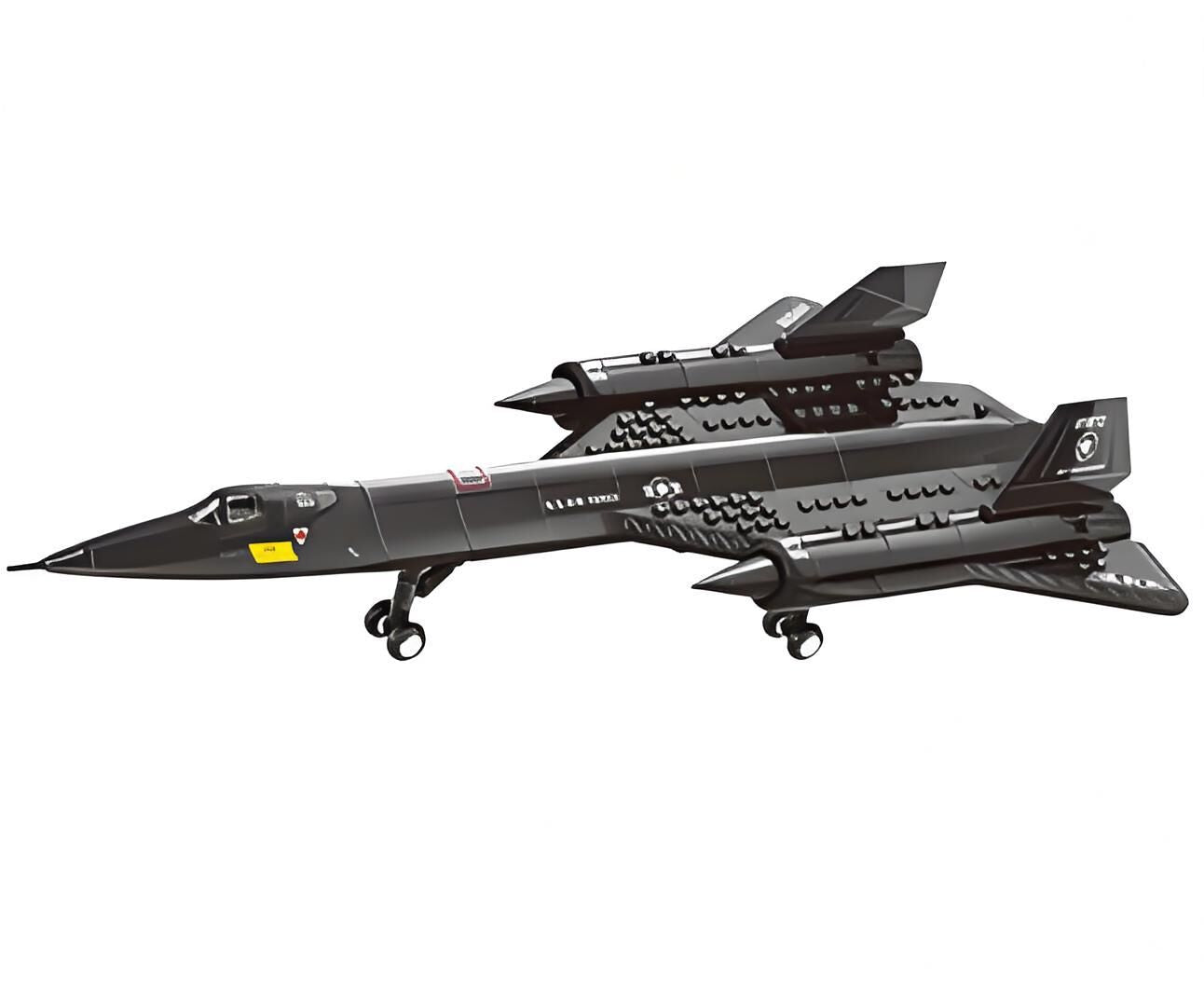 SR-71 Blackbird Reconnaissance Aircraft Building Blocks Set, 183 Pieces Military Model Kit for Kids Aged 6+ & Enthusiasts（SQ71 reconnaissance plane）