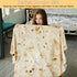 Burritos Tortilla Throw Blanket(Beige), Novelty Funny Round Blanket for Adults & Kids, Soft Flannel Tortilla Wrap Blanket（60",Teenagers）