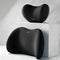Car Headrest & Lumbar Support Set, Ergonomic Plush Cushion for Driver & Passenger, Comfort & Spine Protection for Long Drives（black）