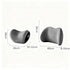 Car Headrest & Lumbar Support Set, Ergonomic Plush Cushion for Driver & Passenger, Comfort & Spine Protection for Long Drives（black）