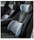 Car Headrest & Lumbar Support Set, Ergonomic Plush Cushion for Driver & Passenger, Comfort & Spine Protection for Long Drives（black）