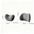 Car Headrest & Lumbar Support Set, Ergonomic Plush Cushion for Driver & Passenger, Comfort & Spine Protection for Long Drives（grey）