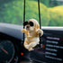 Cute Swinging Labrador Car Mirror Ornament: Yellow Retriever Hanging Accessory for Australian Drivers & Dog Lovers