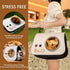 Printed Space Capsule Cat Bag, Large Capacity Crossbody Dog Bag, Universal Pet Bag for All Seasons