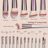 Champagne Gold Makeup Brush Set (18-Piece): Professional, Cruelty-Free for Foundation, Blush & Eyeshadow, Ideal for Aussies