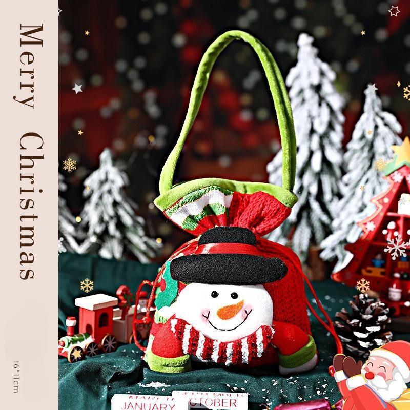 Christmas gift Festive Aussie Christmas Gift Bags: Cute Reindeer, Santa & Snowman Pouches for Xmas Treats & Gifting（moose）