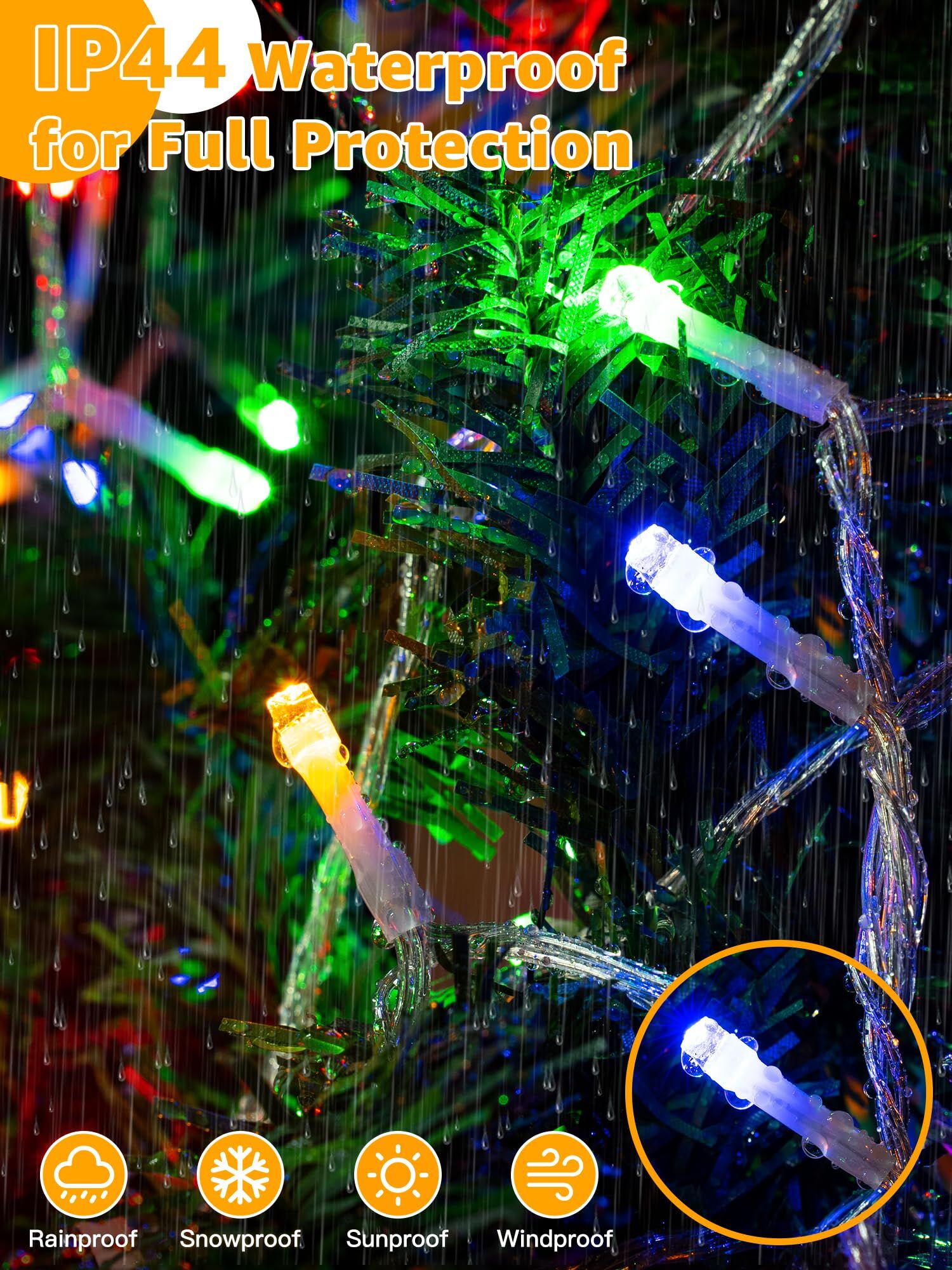 900 LED Colorful USB Fairy String Lights with Remote, 30m Green Wire, IP44 Waterproof 8-Mode Timer for Christmas Bedroom Wreath Decor