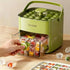 Portable Ice Cube Maker with Storage Drawer – BPA-Free, 48-Cube Capacity, Push-Release Tray & Transparent Lid for Cocktails, Coffee, Whiskey(Green)
