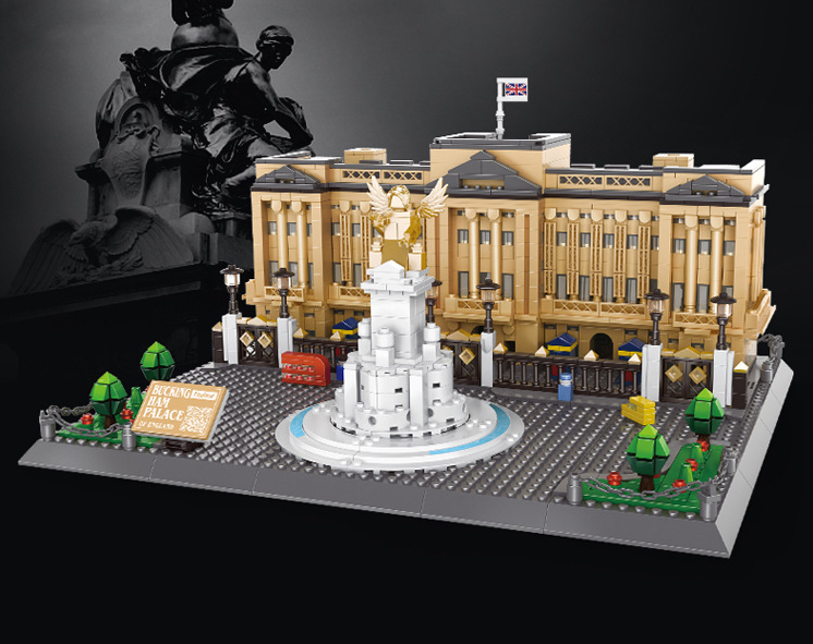 Buckingham Palace Mini Building Blocks Model – Iconic Landmark for Display, Gift & Educational Play (Beige) | Other Architectural Models Available In-Store