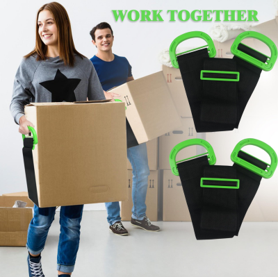 Adjustable Moving Straps with Handles – 2-Pack Heavy-Duty Furniture Lifting Belt for Boxes, Mattresses & Appliances (Up to 600 lbs)