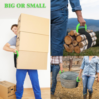 Adjustable Moving Straps with Handles – 2-Pack Heavy-Duty Furniture Lifting Belt for Boxes, Mattresses & Appliances (Up to 600 lbs)