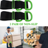 Adjustable Moving Straps with Handles – 2-Pack Heavy-Duty Furniture Lifting Belt for Boxes, Mattresses & Appliances (Up to 600 lbs)