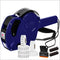 8-Digit Price Label Gun with 6 Rolls of Labels & 2 Ink Cartridges – Date Coding Machine for Retail, Grocery, Office Use – Durable Label Maker Kit (Blue)