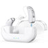 Rechargeable Hearing Amplifier with Charging Case – Compact Sound Enhancer for Daily Use, Noise Reduction & Clear Audio (White & Transparent Case, Silver Tone)
