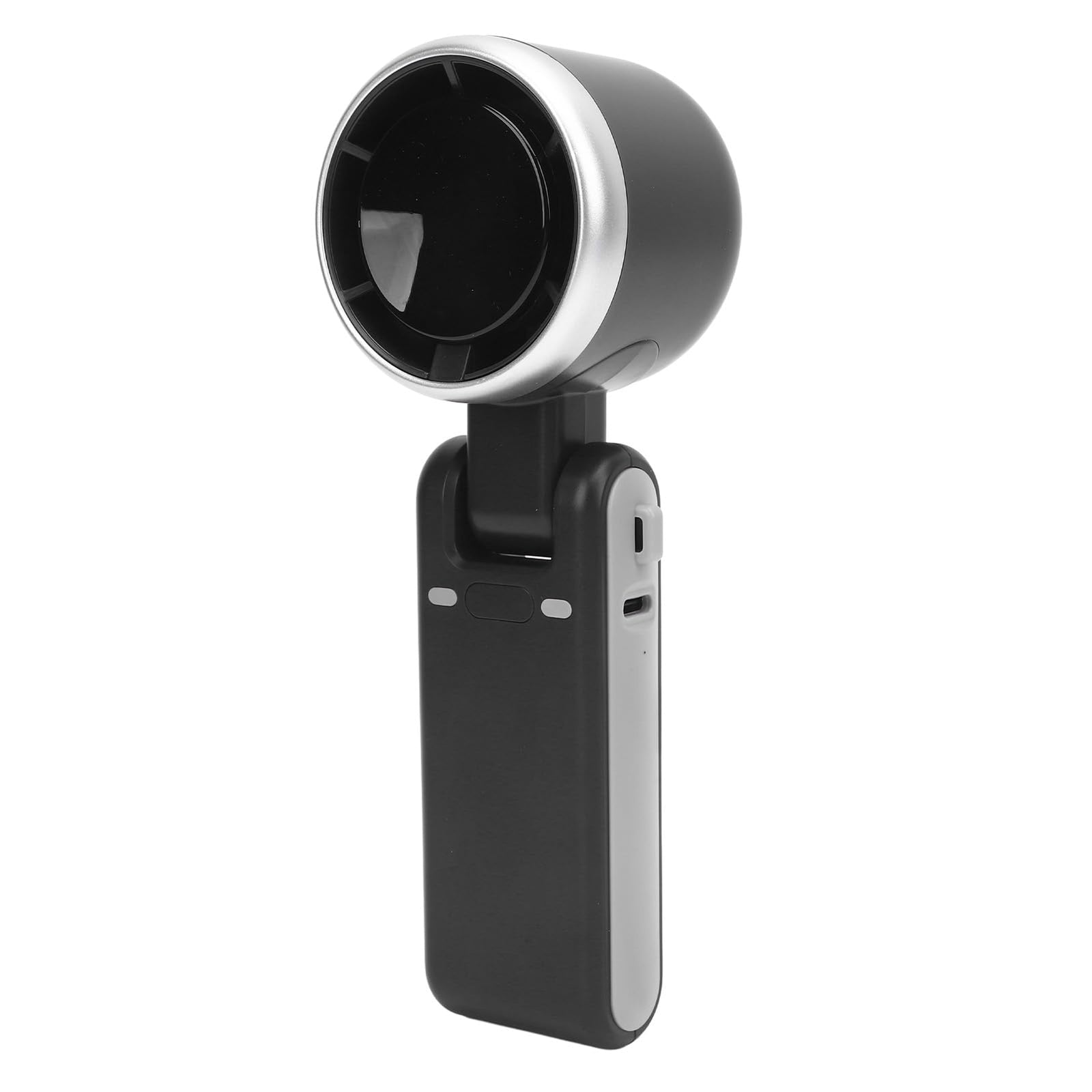 Portable Turbo Handheld Fan with Digital Display – 5-Speed Rechargeable Mini Fan, 3600mAh Battery, Foldable & Neck Strap Design for Outdoor Travel and Daily Use(Black)