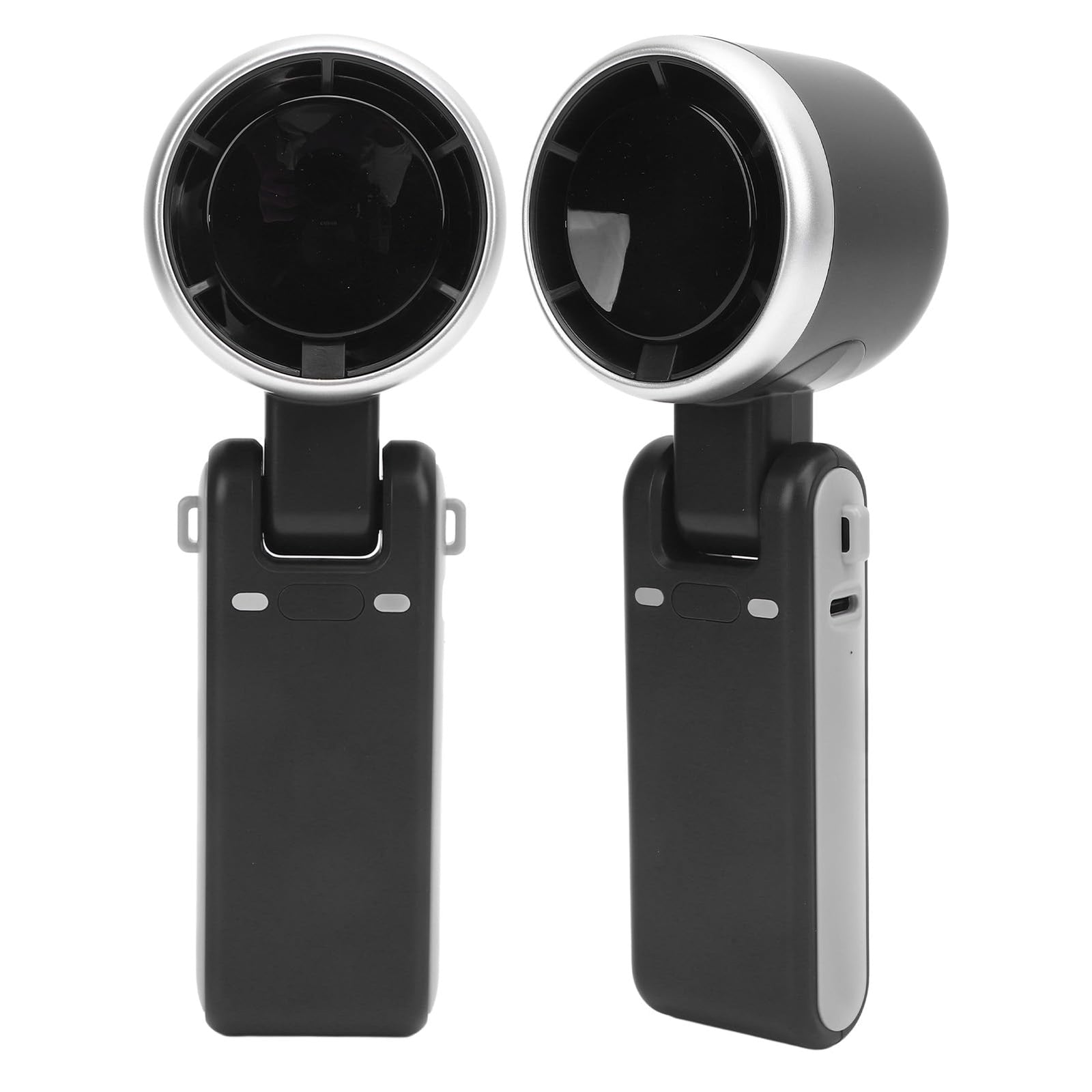 Portable Turbo Handheld Fan with Digital Display – 5-Speed Rechargeable Mini Fan, 3600mAh Battery, Foldable & Neck Strap Design for Outdoor Travel and Daily Use(Black)