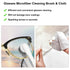 All-in-One Portable Glasses Cleaning Kit with Spray, Brush & Microfiber Cloth – Compact Lens Cleaner for Eyeglasses, Phone Screens, and More (White)