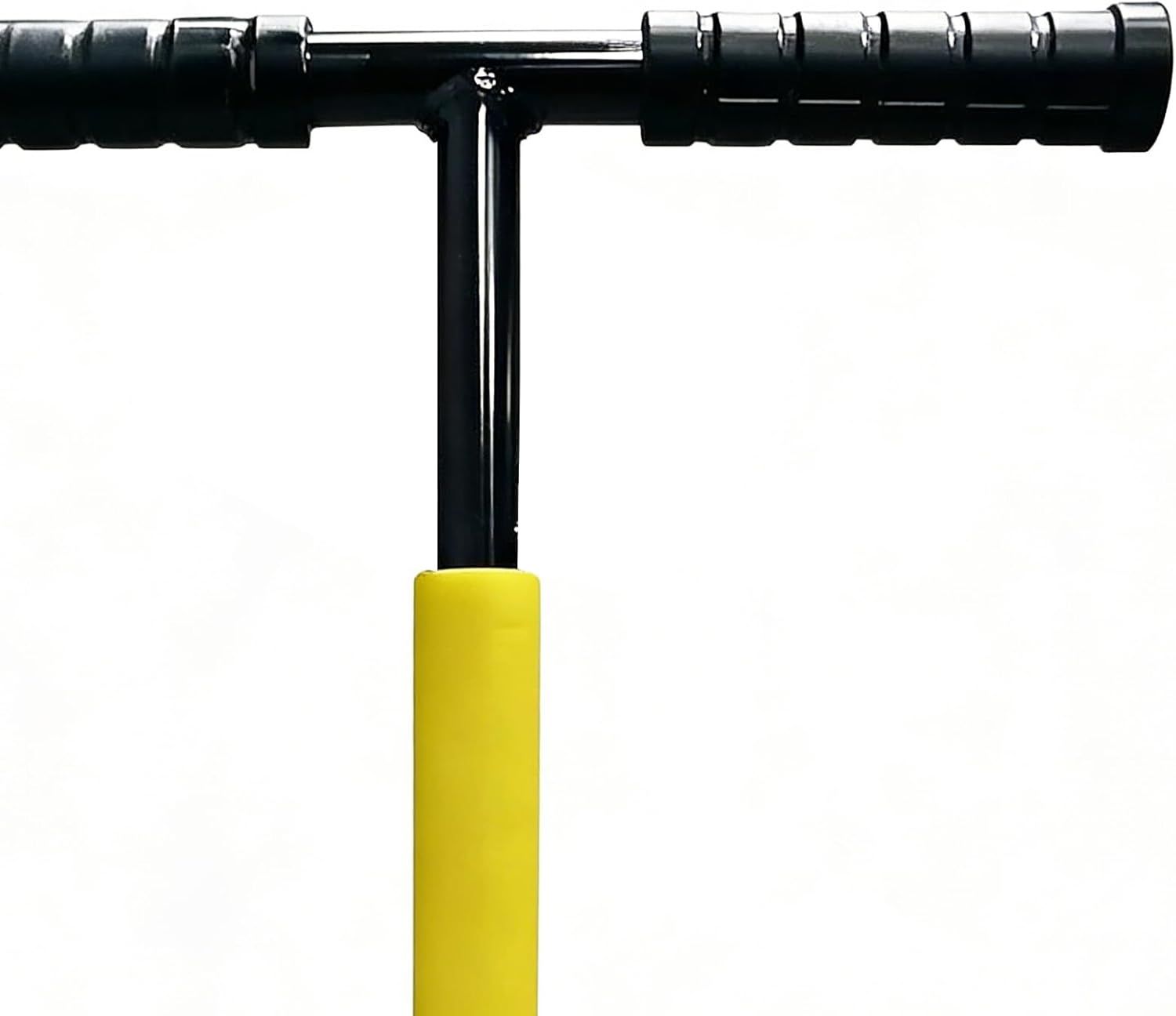 Manual Lawn Aerator Tool with Spring-Loaded Spikes, Heavy-Duty Soil Loosener for Garden Yard, Adjustable Height Grass Aeration Device (Black)