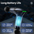 Black 3-in-1 Massage Gun with Extendable Handle & Back Strap – 12-Speed Deep Tissue Muscle Massager, 4 Attachments, USB-C Charging, for Athletes, Gym Recovery & Seniors