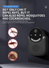 USB Ultrasonic Pest Repeller with Dynamic Frequency & Flash Light – Smart Rat, Mosquito & Cockroach Deterrent for Home, Garage, Warehouse (Black)