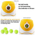 Automatic Dog Ball Launcher with 15 Mini Tennis Balls & Mesh Bag – Rechargeable Pet Toy for Small Dogs, Adjustable Launch Distance, Interactive Play (Orange)