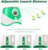 Automatic Dog Ball Launcher with 15 Mini Tennis Balls & Mesh Bag – Rechargeable Pet Toy for Small Dogs, Adjustable Launch Distance, Interactive Play (Green)
