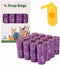 Dog Poop Bags with Dispenser – 240 Count, Leak-Proof, Strawberry Scented, Large Size for All Dogs, Biodegradable & Durable (Purple)