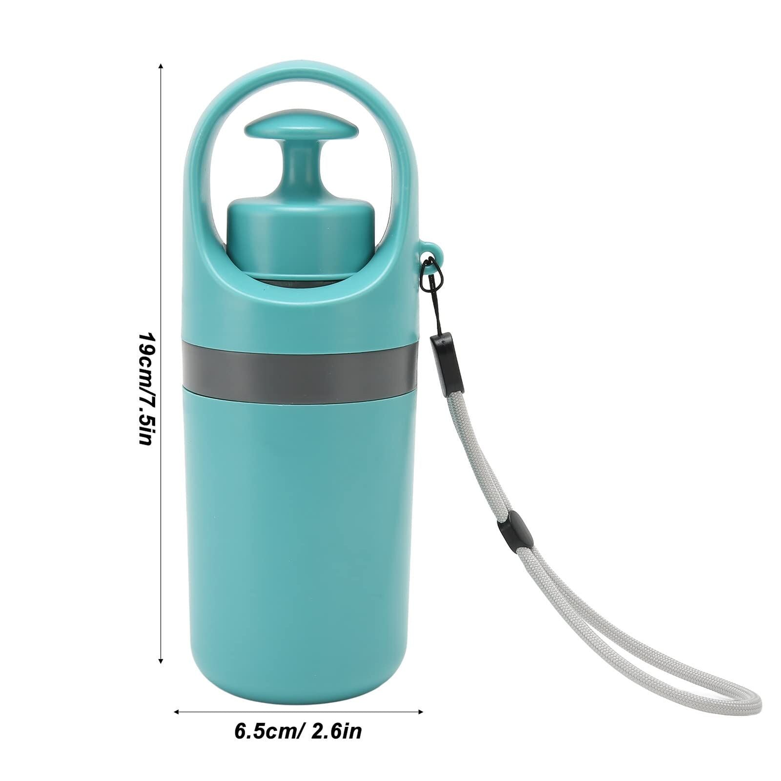 Zero-Contact Dog Poop Scooper with 6-Claw Mechanism & Built-in Bag Dispenser – Lightweight Pet Waste Picker for Outdoor Walks (Teal Blue)