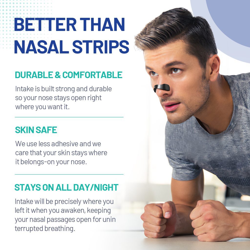 Black Magnetic Nasal Strips Kit (30-Day Supply): Breath Support with Reusable Bands & Adhesive Tabs – Enhance Oxygen Flow, Reduce Snoring, Improve Sleep