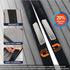 Magnetic Screen Door 100cm x 210cm – Self-Adhesive Mesh Netting for Mosquito & Wasp Protection, Indoor Outdoor Use, (Black,L)
