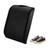 Car Shoe Storage Box – Portable Leather-Look Organizer for Passenger Seat or Trunk, Dustproof and Moisture-Resistant with Zipper and Handle (Black)