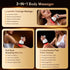 4-in-1 Cordless Body Sculpting Massager – Rechargeable Massage Tool with Heat, Light & Vibration for Skin Tightening & Relaxation (White)