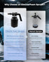 Electric Foam Sprayer for Car Wash, Garden & Home Cleaning, Rechargeable High-Pressure Tool with Adjustable Nozzle (Black)